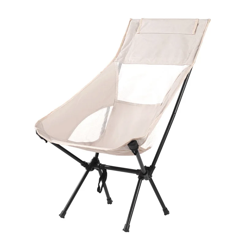 Outdoor folding chair portable camping chair ultra light moon  leisure fishing outdoor  high back beach 접이식의자  folding stool