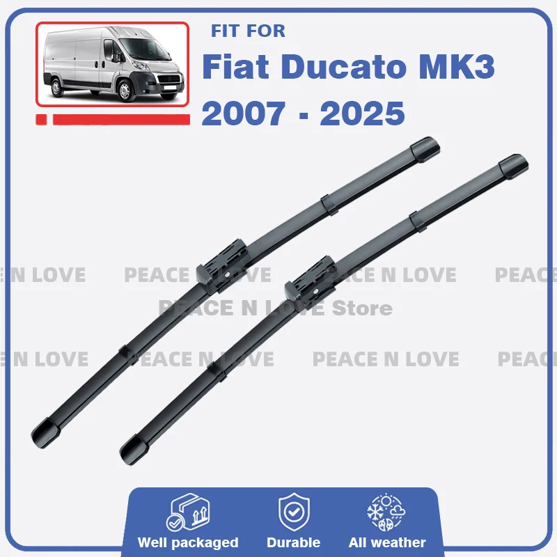 Escobilla limpiaparabrisas delantera para Fiat Ducato MK3 2 piezas Peugeot Boxer Manager Citroen relé puente Opel Vauxhall Movano 2007 - 2025
