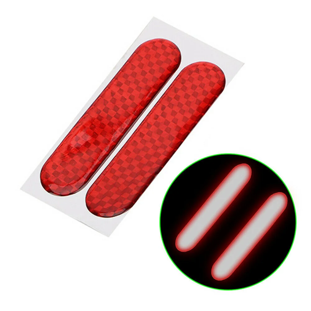 

Reflective Car Door Bumper Tape Red Safety Strip Stickers for Enhanced Visibility and Accident Prevention at Night Pack of 10