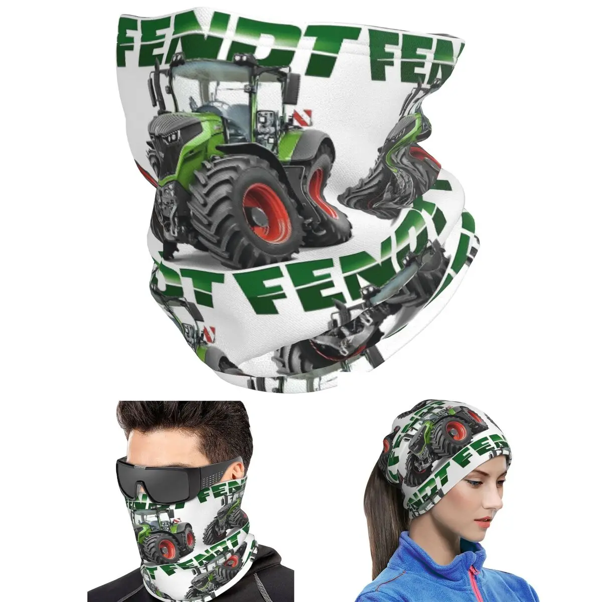 Fendt German Tractors Bandana Neck Gaiter Printed Wrap Mask Scarf Outdoor Sports Headband For Men Women Adult Breathable