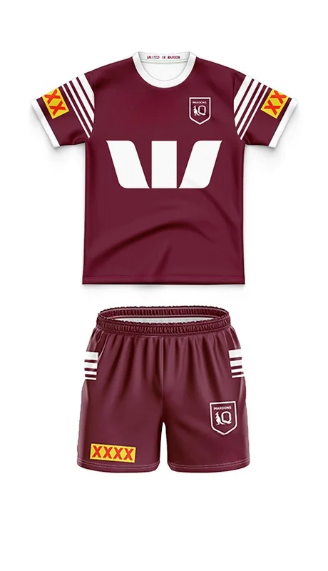 

ДЕТСКАЯ тренировочная футболка Queensland Maroons State Of Origin 2024.