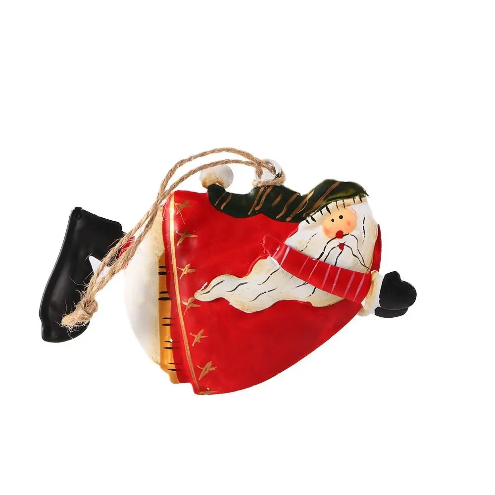 

Angel Girl Xmas Angel Girl Pendant DIY Santa Claus Christmas Santa Ornaments Hand-painted Iron Craft Christmas Tree Accessories