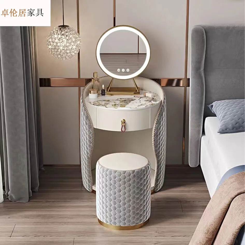 

Nordic dresser bedroom modern simple round personality small light luxury