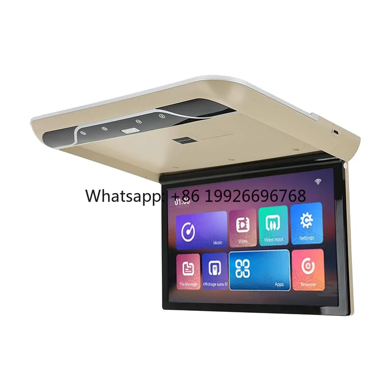 

19 Inch Car Roof Android Monitor MP5 Smart TV Mounted Player WIFI 2+32G HD USB SD Mirror Link With 16 Color Atmosphere Lamp