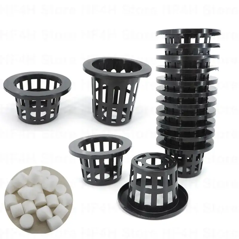 6cm Soilless Hydroponic Mesh Plant Grow Pot sponge pot Nursery tray Cup Clone Aeroponic veg vegetable Planter Colonization R23