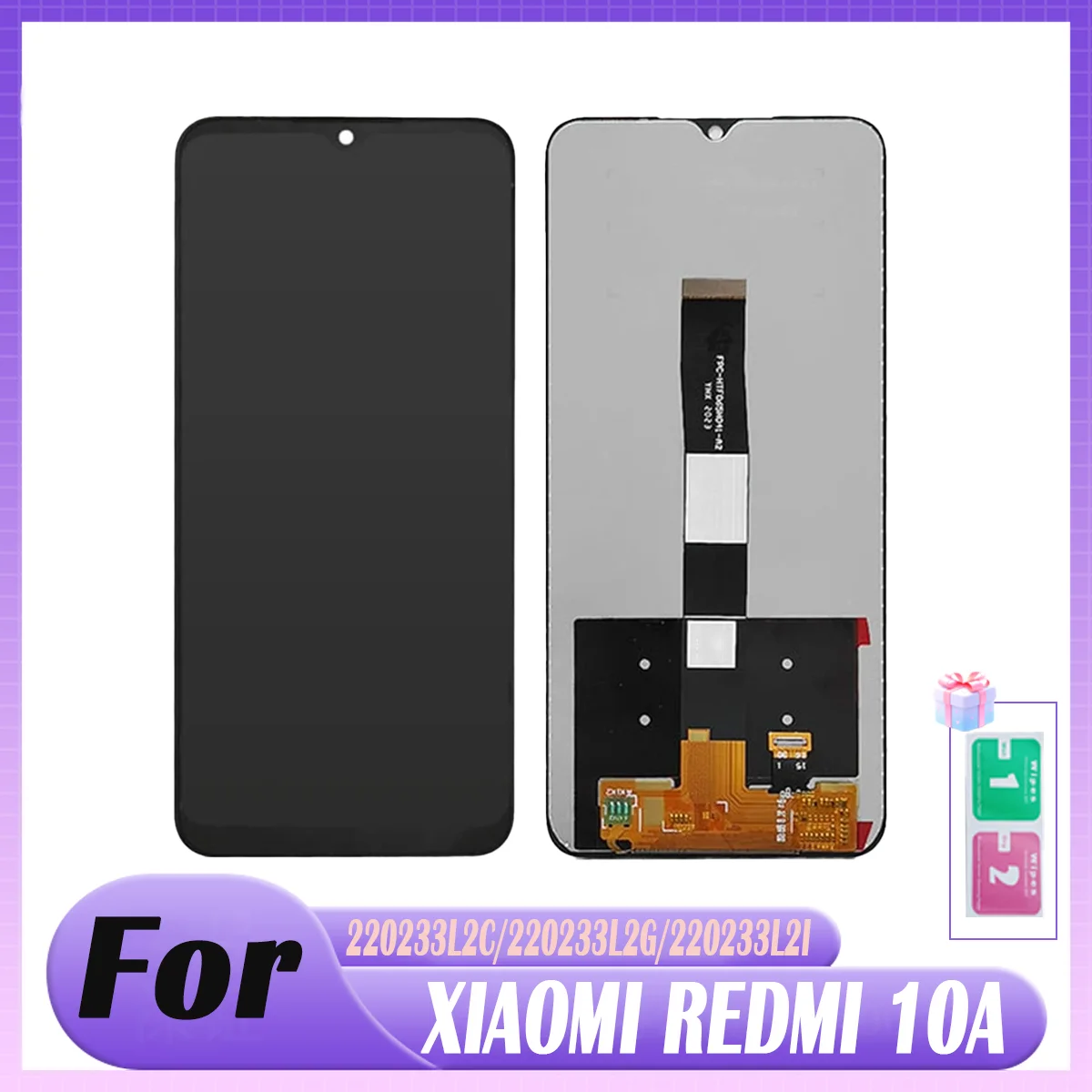 

Для Xiaomi Redmi 10A ЖК-дисплей с сенсорным экраном и рамкой для Redmi 10A 220233 L2C 220233 L2G 220233 L2I Дисплей Сенсорный экран Digiti
