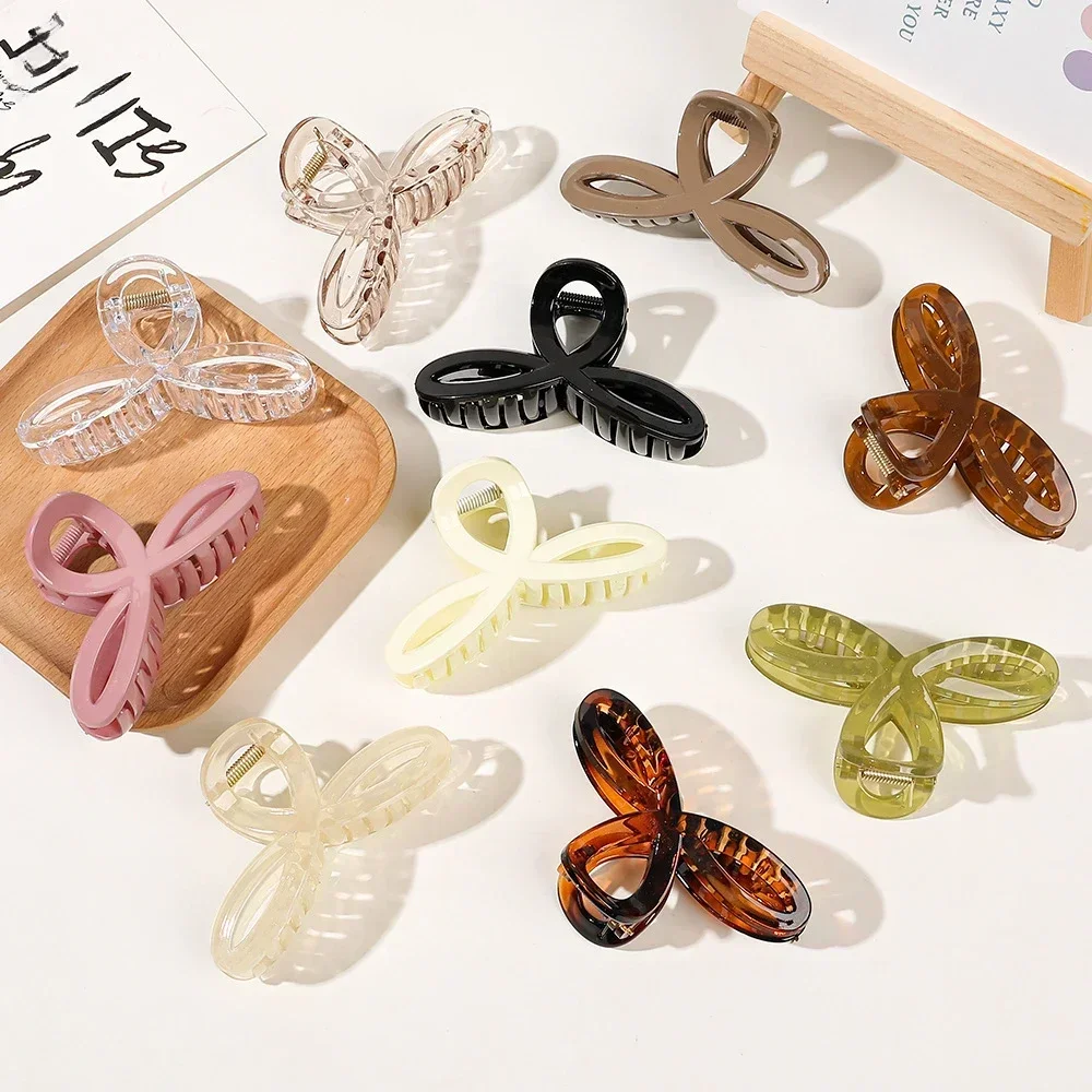 

Solid Color Sweet Bow Ponytail Clip Women Girls Simple Hair Clamp Clip Vintage Elegant Headwear Hair Styling Hairpin Accessories