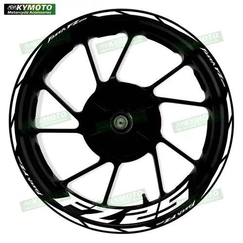 Para Yamaha YZF FZ25 FZ-25 accesorios de motocicleta 17 pulgadas pegatinas para ruedas delanteras y traseras llanta de carenado calcomanías reflectantes decoración