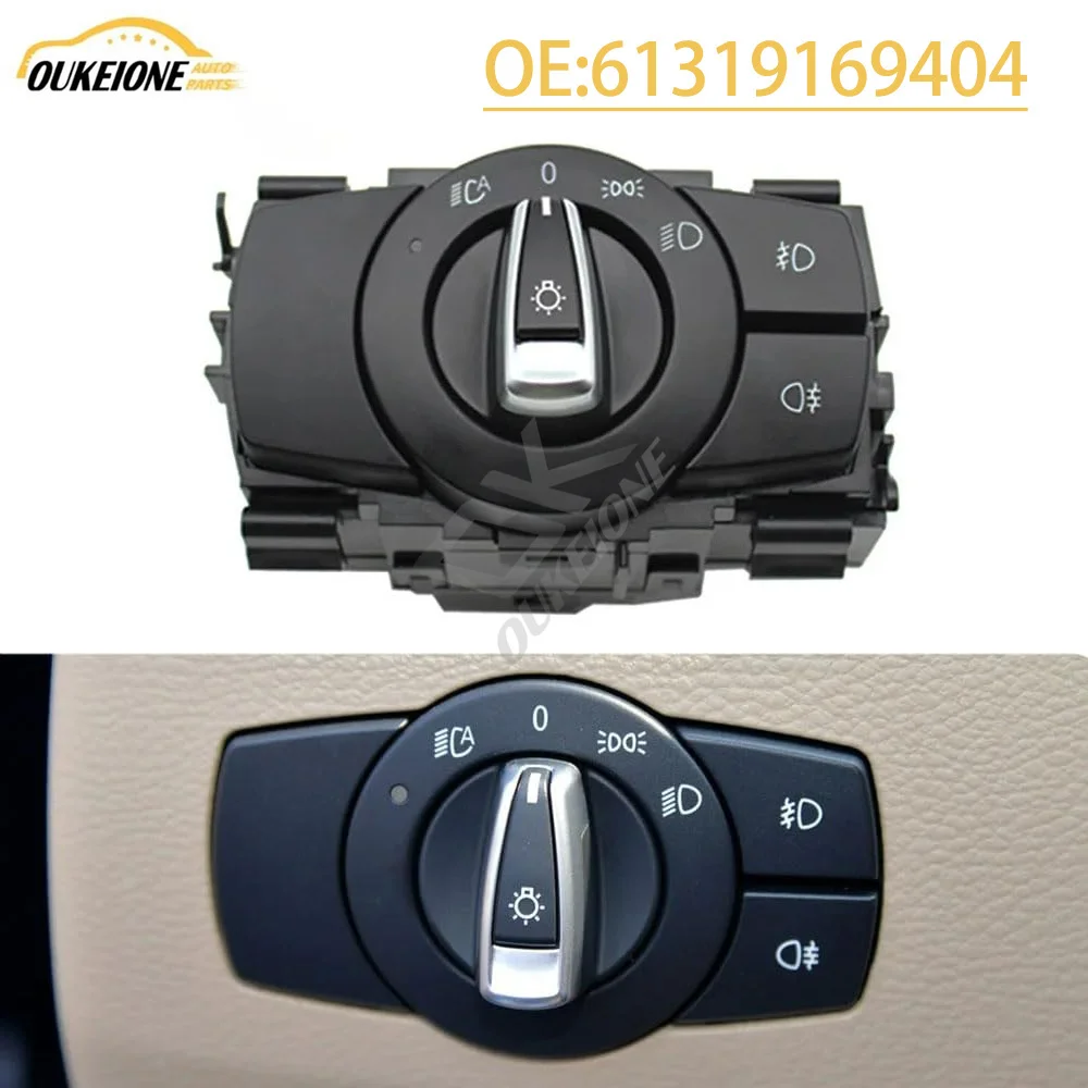 

Car Front Head Light Switch Headlight Rotary Knob Button for BMW 1 3 X1 Series E81 E87 E90 E91 E92 E84 61319169404 Auto Parts