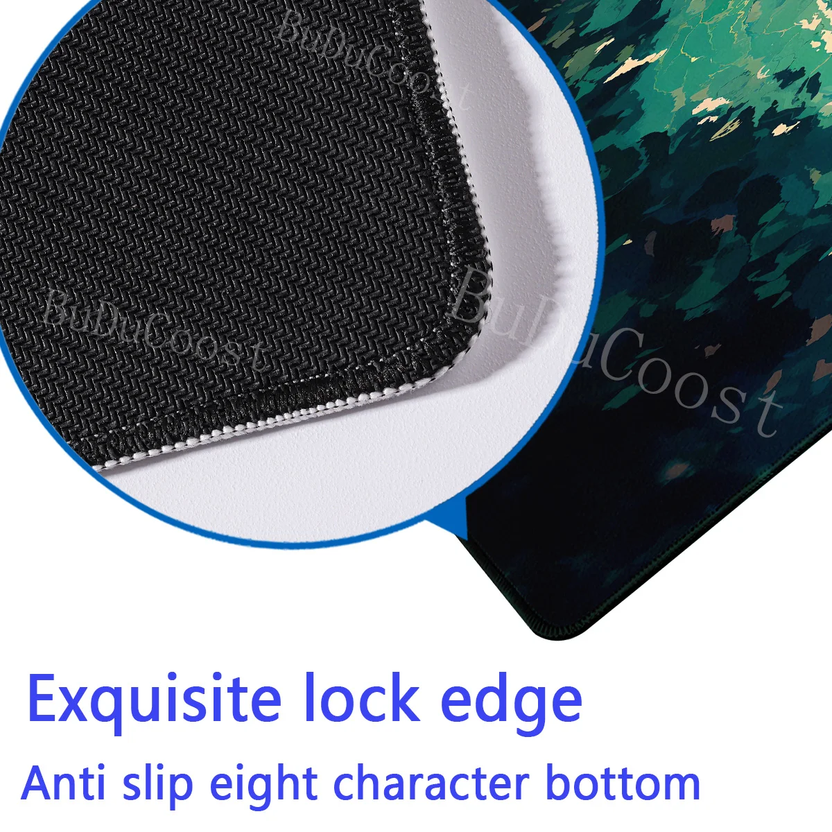 Kawaii Black Cartoon Cat Mousepad teclado Desk Mat 40x90cm Lock Edge Extend Game Mouse Pad Starlit Sky Office Table Protection