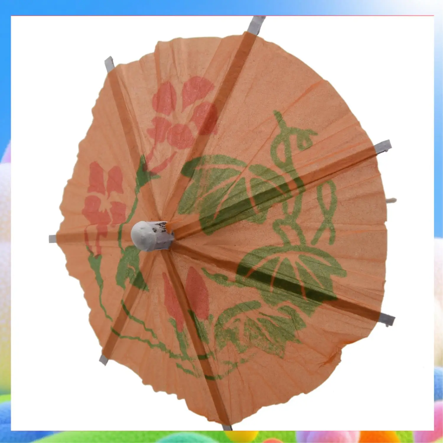 

24 Mixed Paper Cocktail Umbrellas Parasols Party Drinks-AA25