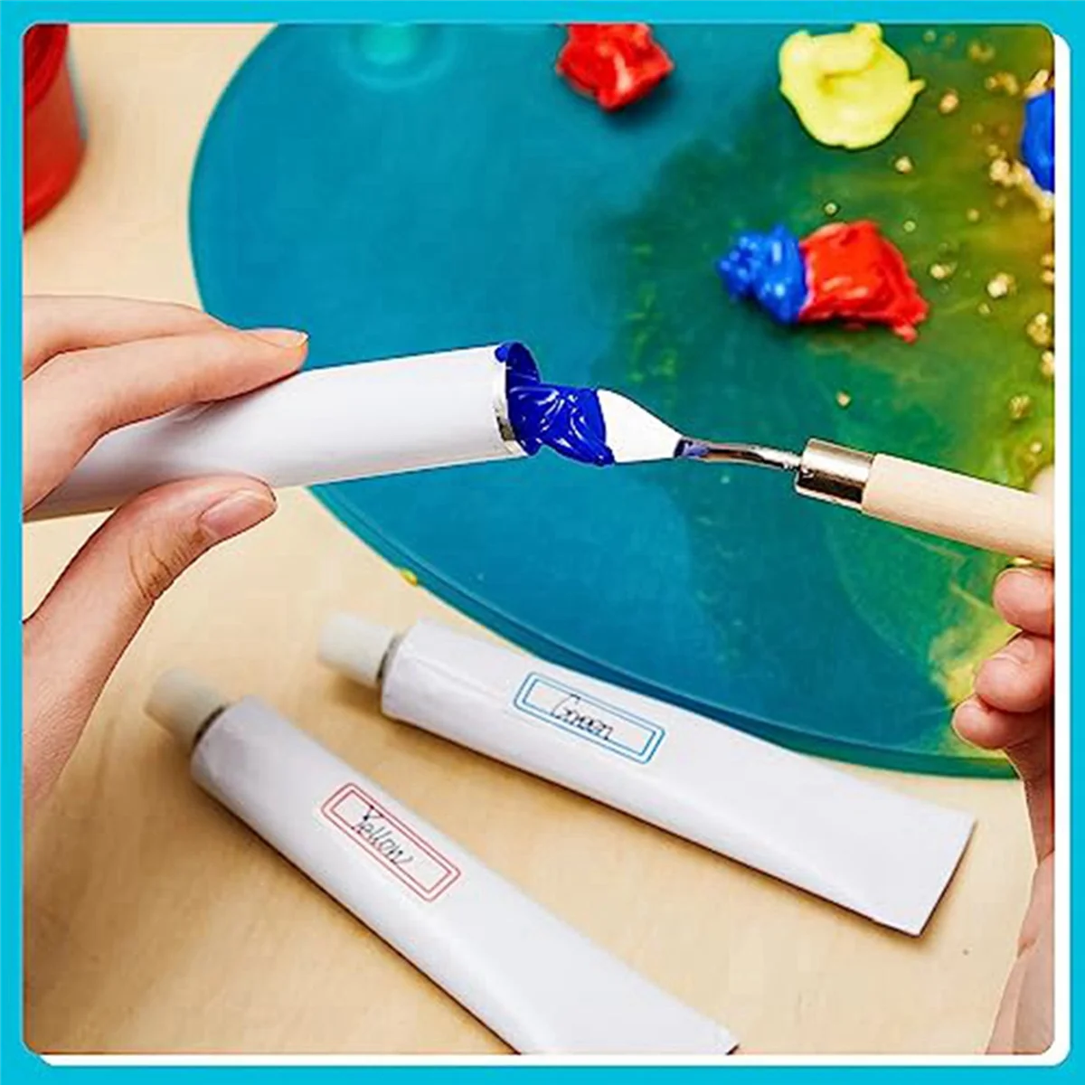 2025+24개 빈 알루미늄 페인트 튜브 20ml 페인트 튜브, 페인트 제작 및 잔여 아크릴 오일 보관용