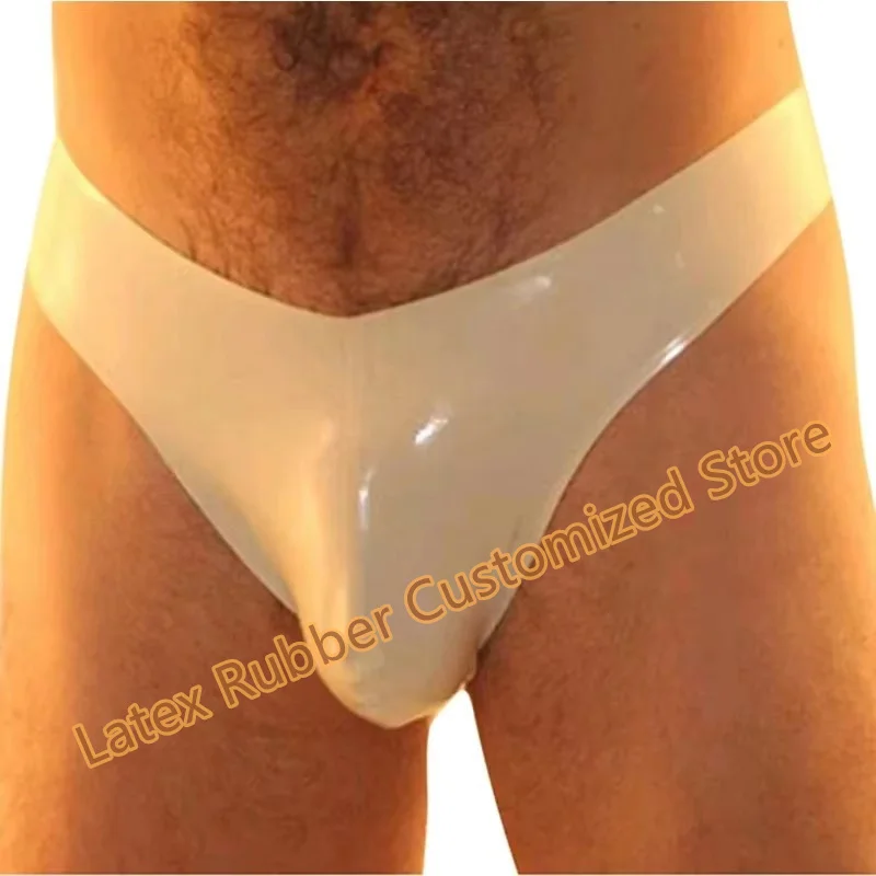 

Латексные трусы ручной работы, белые сексуальные резиновые фетиш-нижнее белье, вечерние узкие шорты, костюмы для косплея, сексуальное женское белье