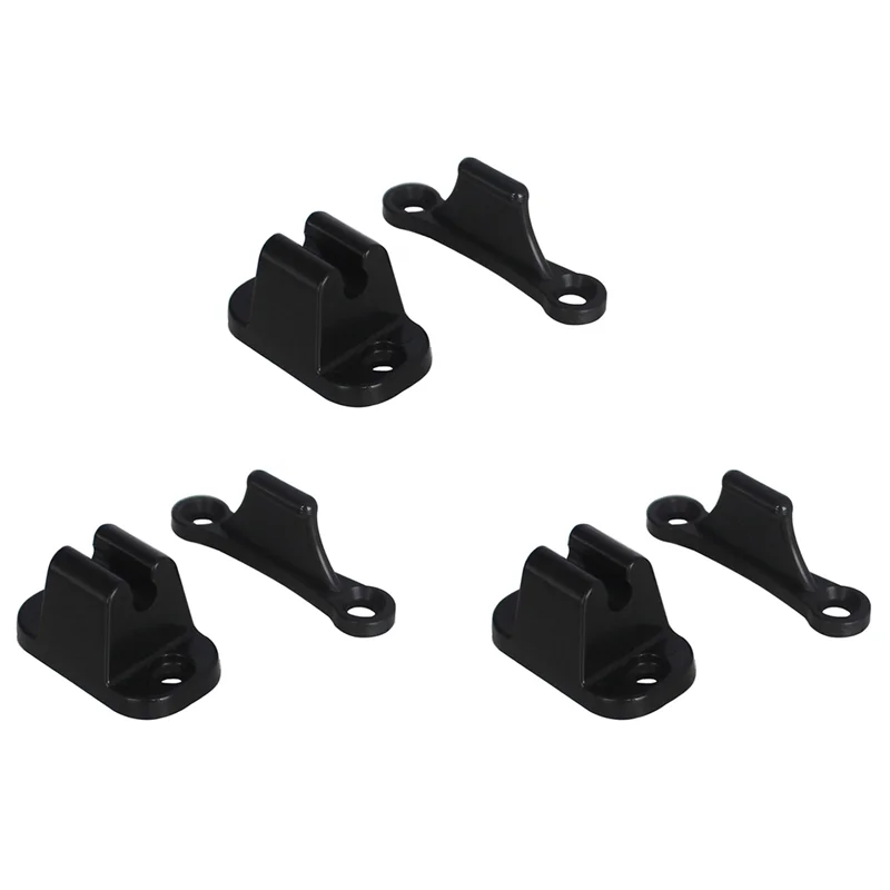 

AU34-3X Комплект дверных фиксаторов Т-образной формы, фиксатор дверного упора, защелка для автофургона, автодома, лодки, держатель дверного фиксатора, черный