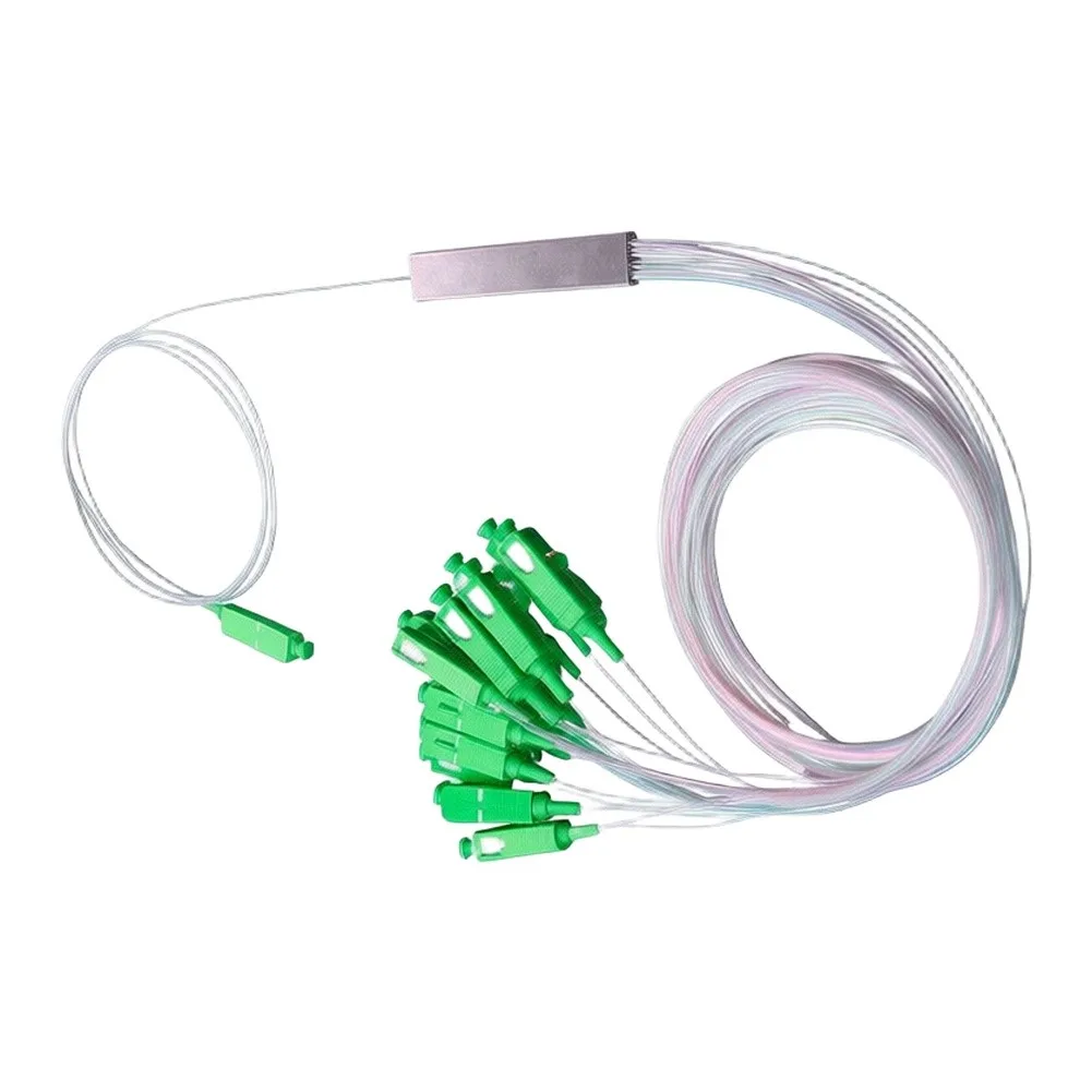 1x16 For PLC Optical Splitter Mini Size for SC Single Mode LSZH G657A1 Fiber Return Loss 55dB Directivity 55dB