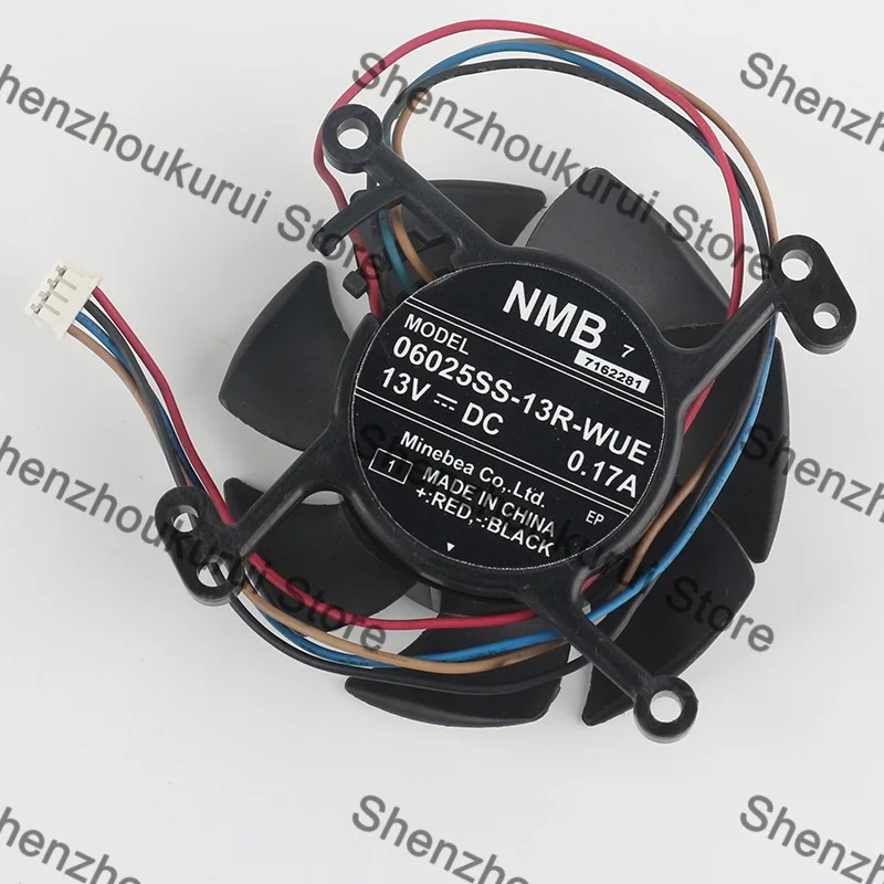 60X60X25MM New original NMB 6CM Projector Inverter 6025 four-wire 06025SS-13R-WUE DC13V 0.17A AC EC cooling fan