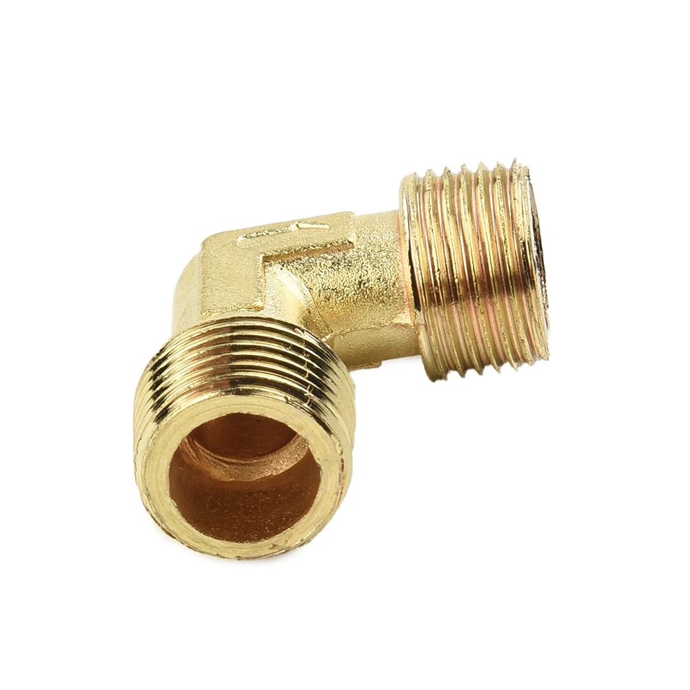 High-Quality Material Air Compressor Pump Elbow Unloader Valve Thread Brass Copper Elbow 90 Degree Relief Adapter Extender
