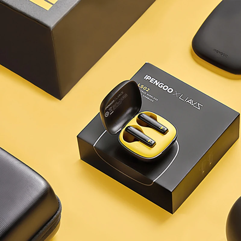 IPENGOO & LIAVS LS02 стерео TWS настоящие беспроводные наушники Bluetooth V5.0 водонепроницаемые 17,5 часов ожидания Мини 45 мм для игр музыки