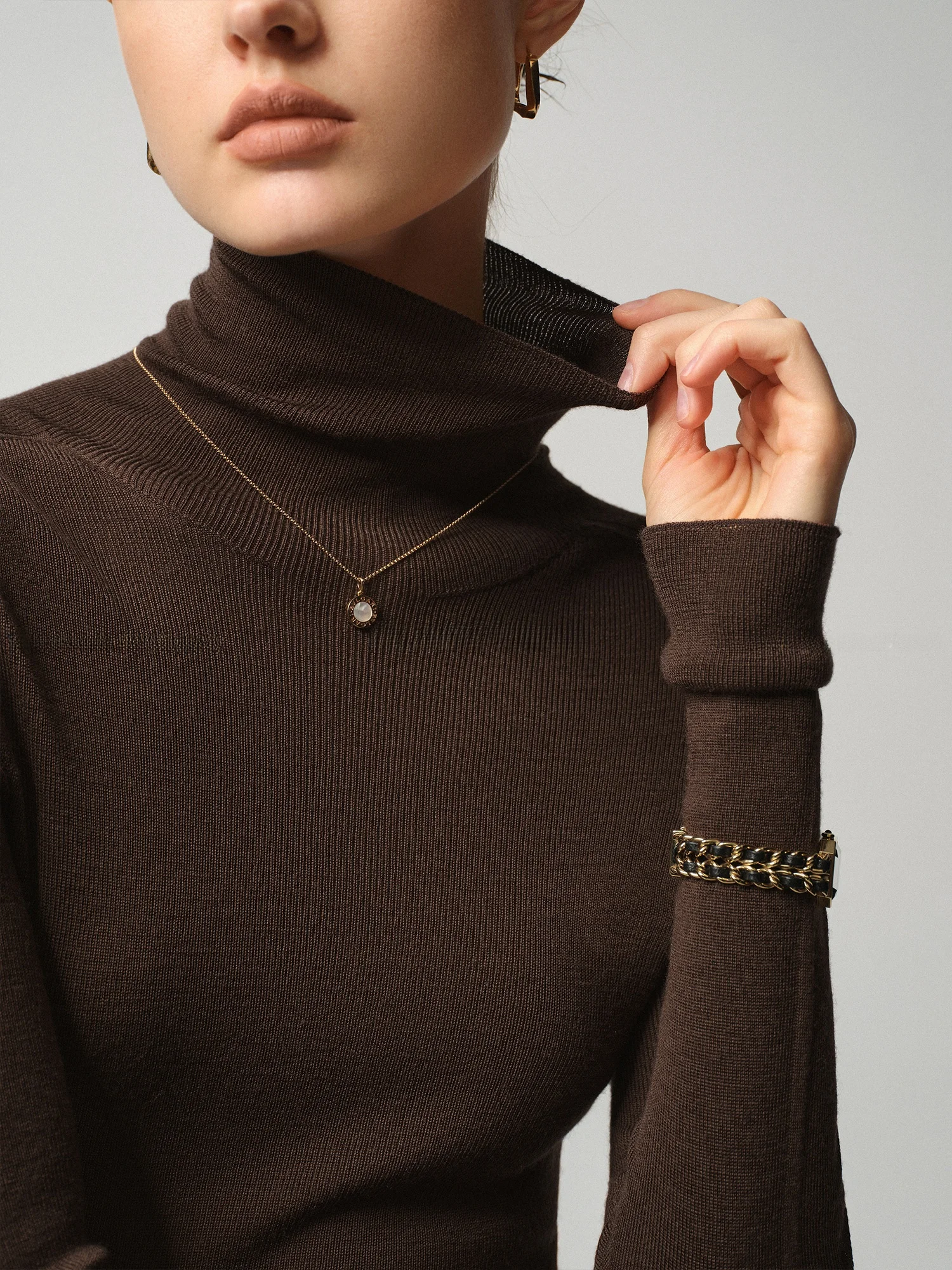 

Blancwing Luxury 20S Merino Wool Sl Knitted Base irt Soft Island Precision Lightweight Woolen Knitwear for Women