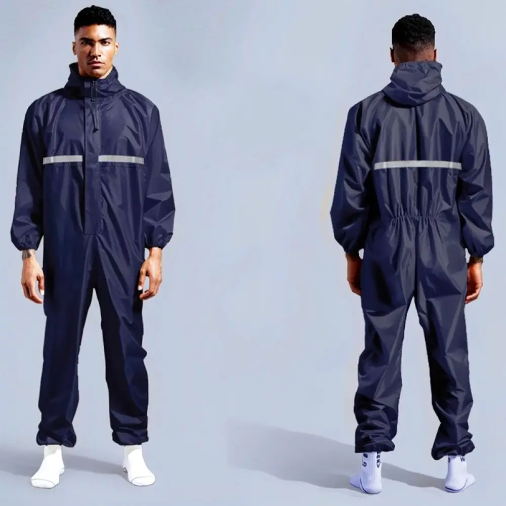 For Huameidun Waterproof Protective Overall Hooded Dustproof Work Suit Full Body Safety Clothing For Various Tasks