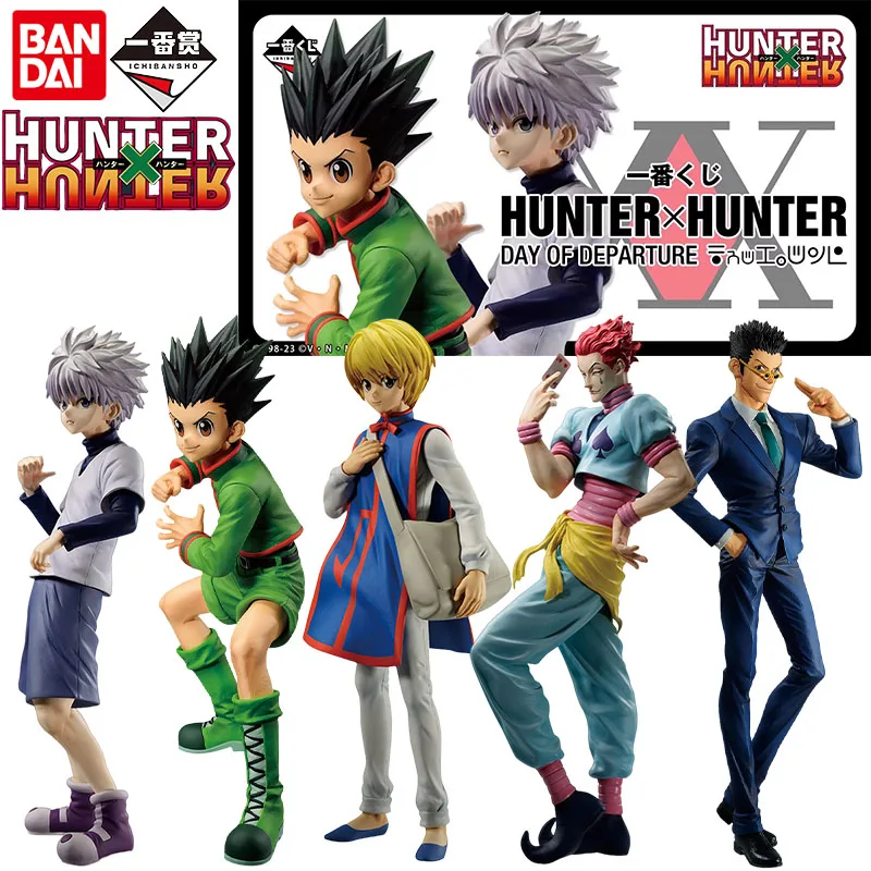 

Bandai Genuine Ichiban HUNTER×HUNTER Anime Figure GON FREECSS Killua Zoldyck Kurapika Action Toys Kids Gift Collectible Model