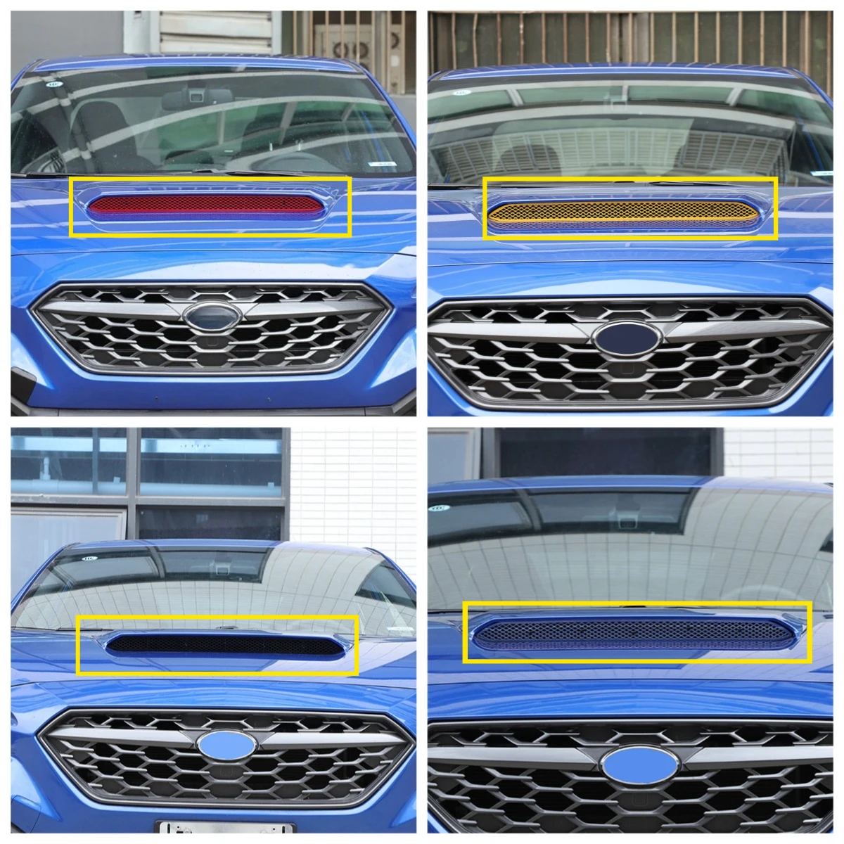 

For Subaru WRX 2022-2024 Stainless steel cover spoon ventilation protection against insects prevents net edge decoration