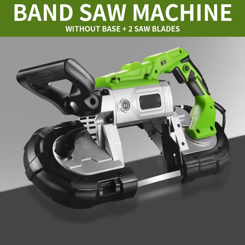 1100W Electric Band Saw Automatic Bench-Top Stainless Steel Metal Cutting Equipment Removable Base Cold Cutting