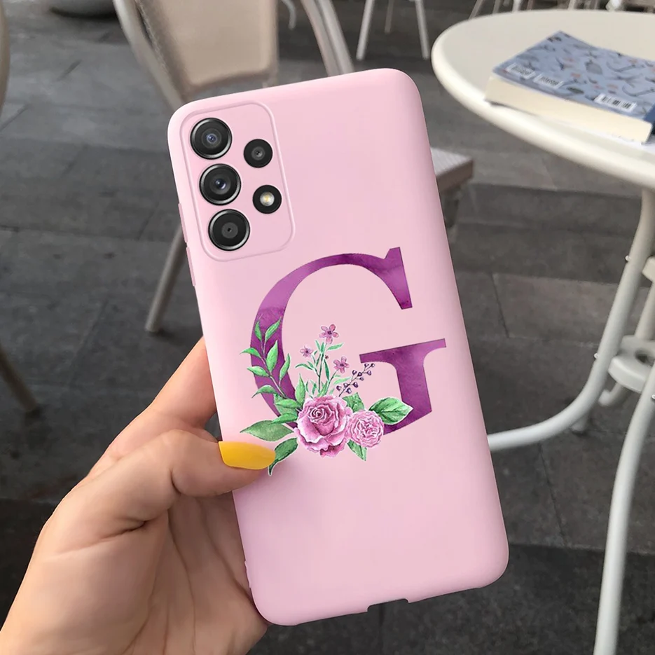 Do Samsung Galaxy A13 przypadku SM-A135F słodkie para listów miękkiego silikonu telefon tylna pokrywa dla Samsung A13 A 13 przypadku 6.5 cala Fundas