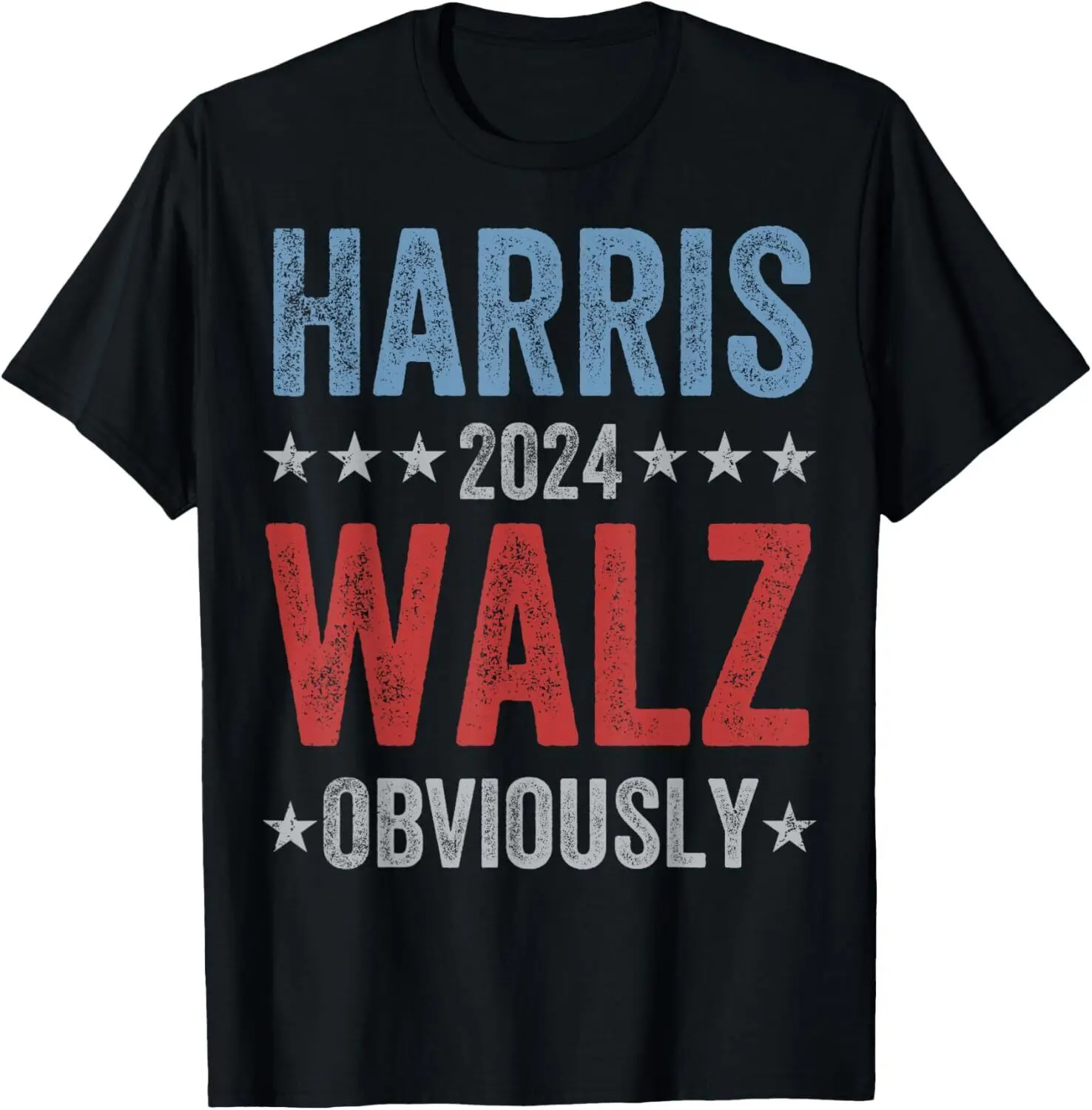 Harris Walz Obviously 2024 President Kamala Election T-Shirt