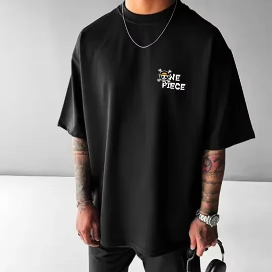 One Piece Japanese Anime Printed T-shirt Men's and Women's T-shirt Men's Top Sports T-shirt Men's T-shirt Summer Tee 2026 New