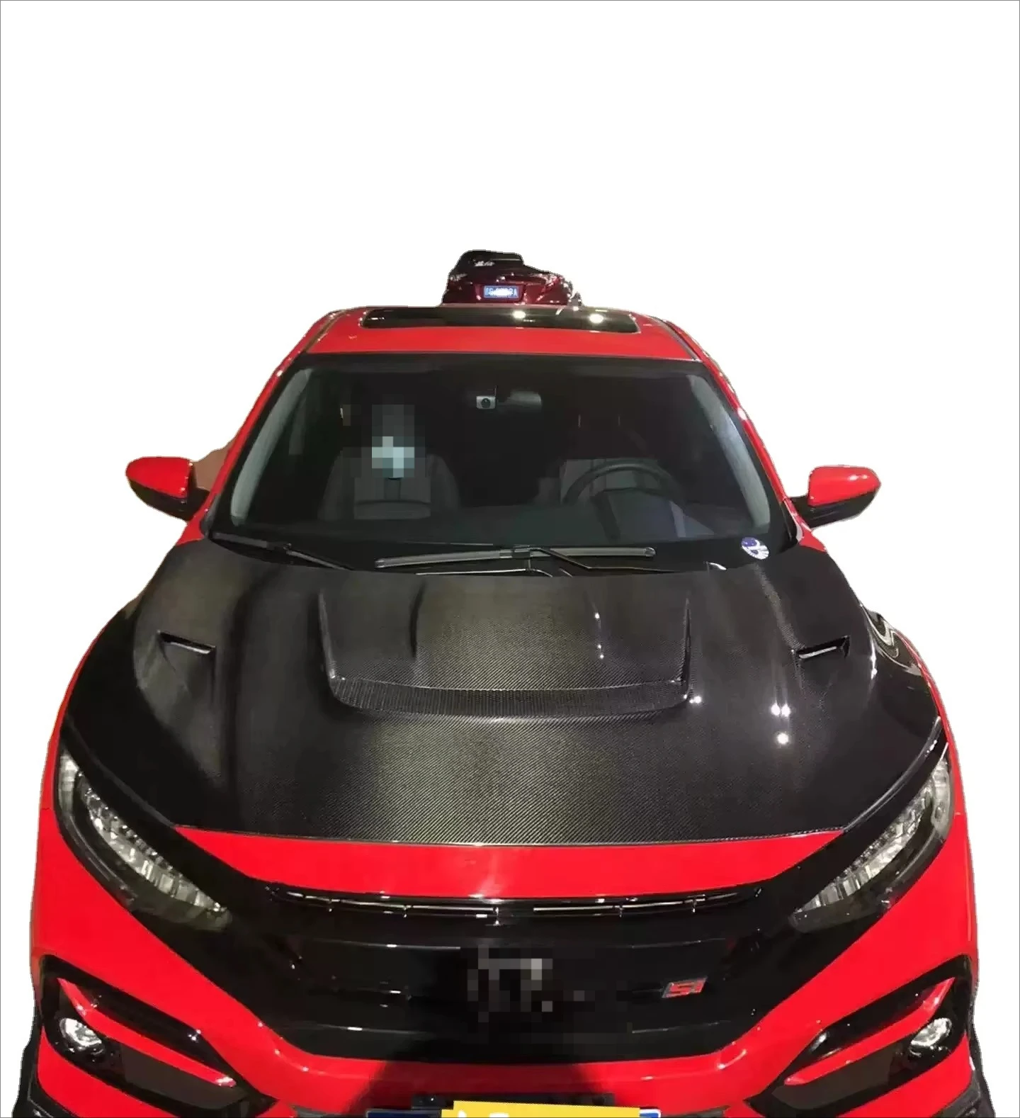 

Подходит для Honda, капюшон из углеродного волокна десятого поколения, модифицированный капюшон с открытым отверстием, сделано в Китае