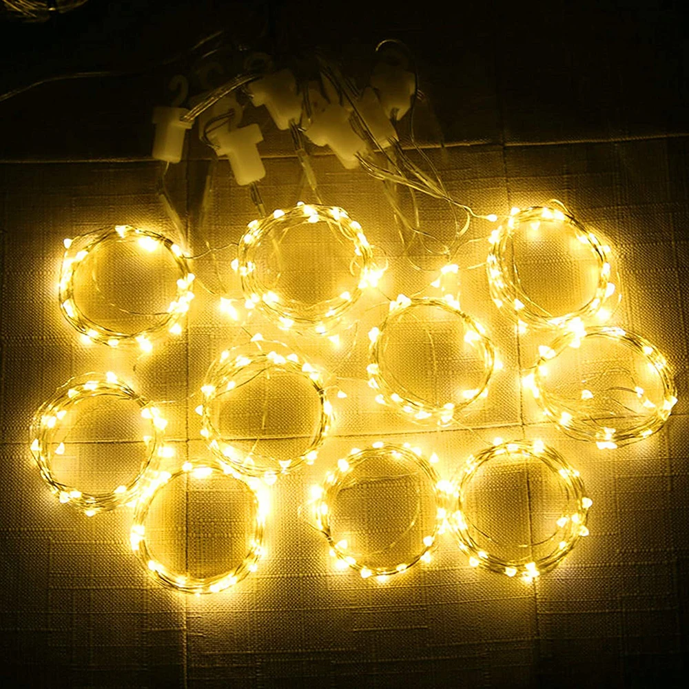 Curtain LED String Lights Christmas Decoration 3m Remote Control Holiday Wedding Fairy Garland Lights for Bedroom Outdoor Home