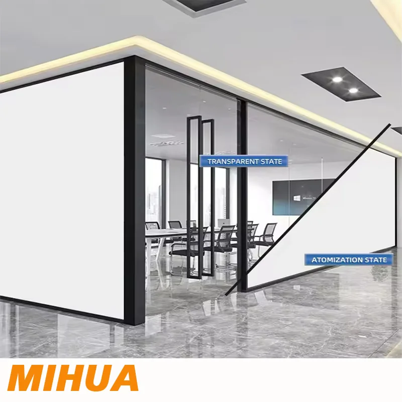 Self-adhesive Privacy protection Film with Thermal Insulation AC 48V/60V Switchable PDLC Smart Film