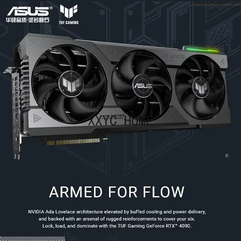 بطاقة رسومات 4090 ROG STRIX RTX4090 O24G GAMING GDDR6X 21000MHz 24GB 384bit تدعم اللوحة الأم INTEL AMD بطاقة فيديو HDCP