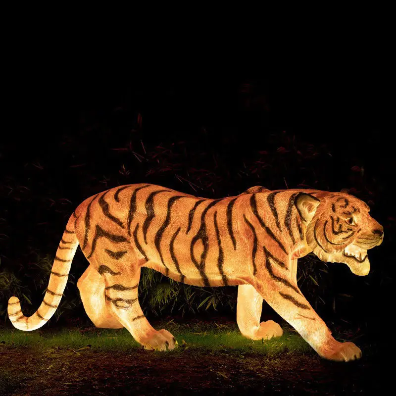 

Outdoor luminous tiger light Garden landscape lighting simulation model light Waterproof scenic solar garden light