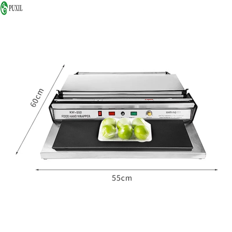 KW-550 50CM Packaging Machine 500MM Household Food Preservation Fresh Fruit Vegetable Film Packaging Seal Machine Cling Cutter