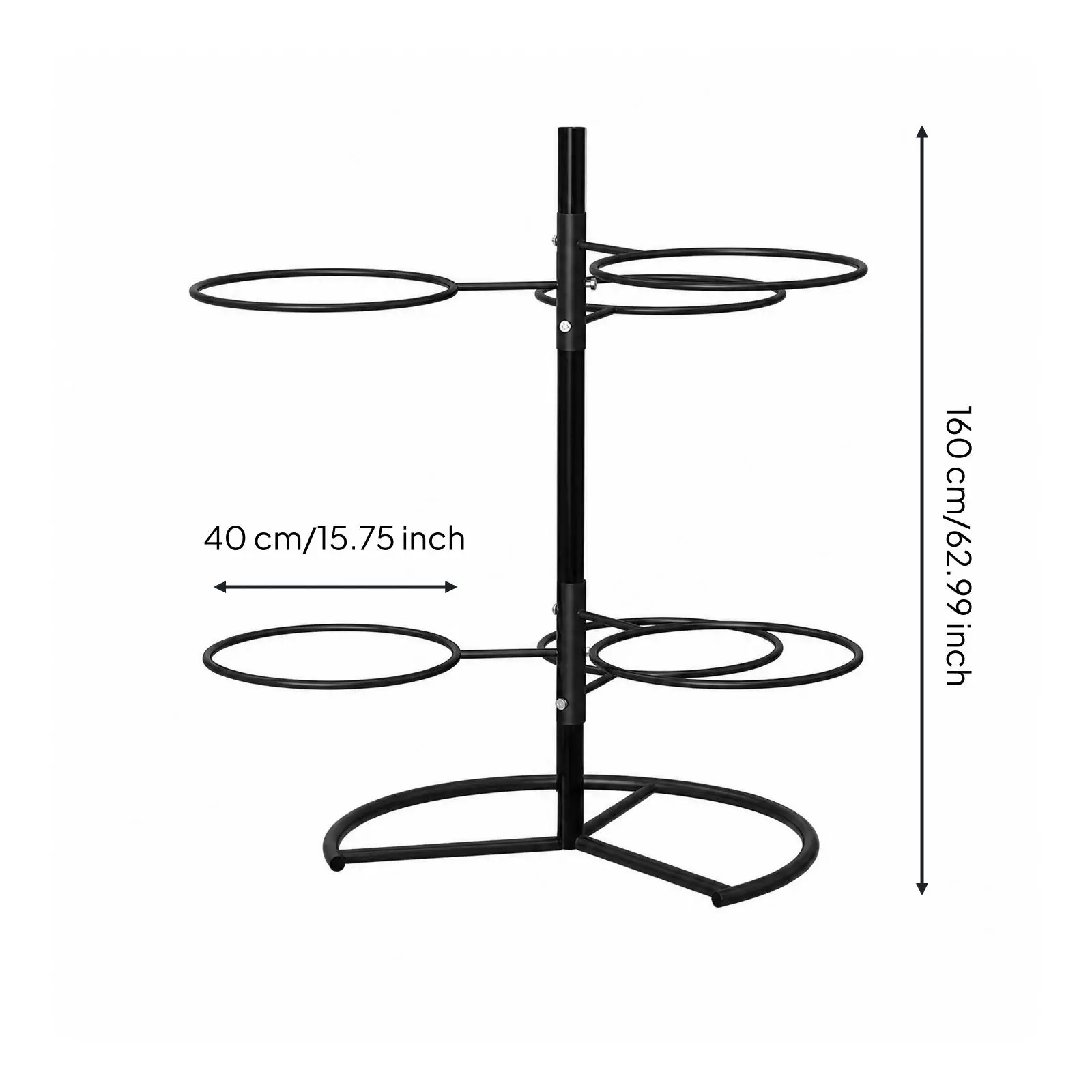 Multi Tier Yoga Ball Holder Rack for Exercise Equipment Organizer Freestanding Metal Stand for Dance Studio Fitness Room