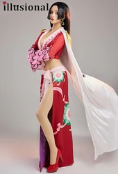 illusional Anime ONE PIECE Cosplay Boa Hancock Cosplay Costume Anime Halloween Costumes women