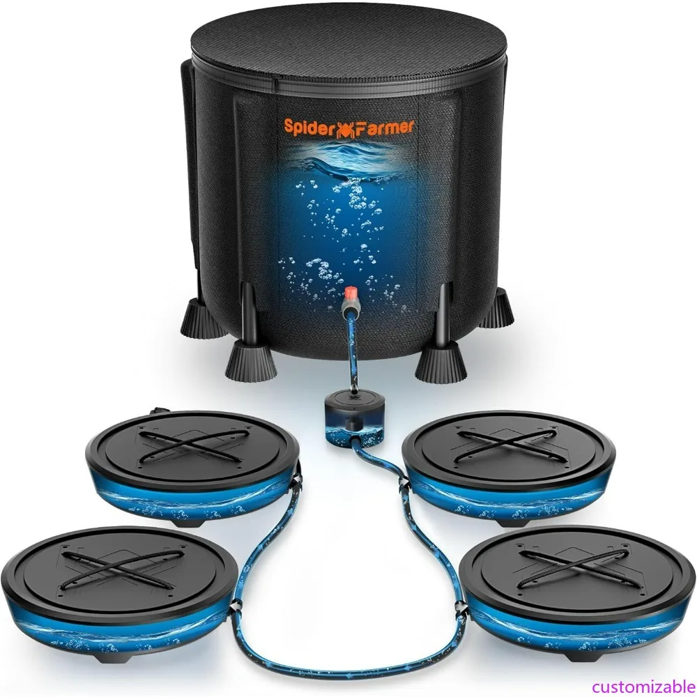 

Усовершенствованная система автоматического полива Spider Farmer 2025 года с гравитационной поверхностью, комплект из 4 предметов с баком емкостью 13 галлонов