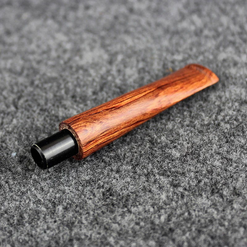 

MUXIANG High Quality Smoking Pipe Straight Stem Replacement Specialized Rosewood Tobacco Pipe Accessories For 9mm Filter be0071