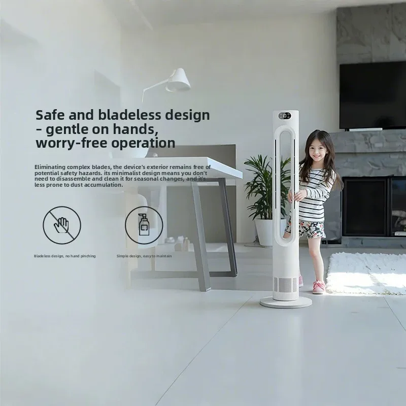 Bladeless Fan Floor Heater Fan Heater Cold and Warm Dual-use for Home Circulation Tower Fan Desktop