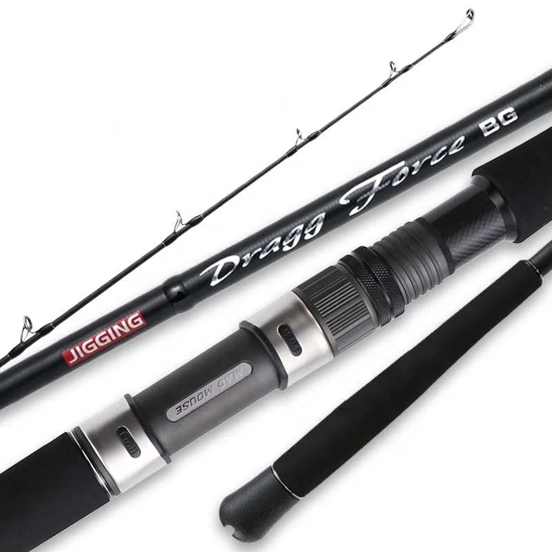 Madmouse Drag Force Bg Jigging Rod 1.9m PE4-8 Jig 350g Drag 30kg Japan Full FUJI Parts Boat Rod Ocean Fishing Rod