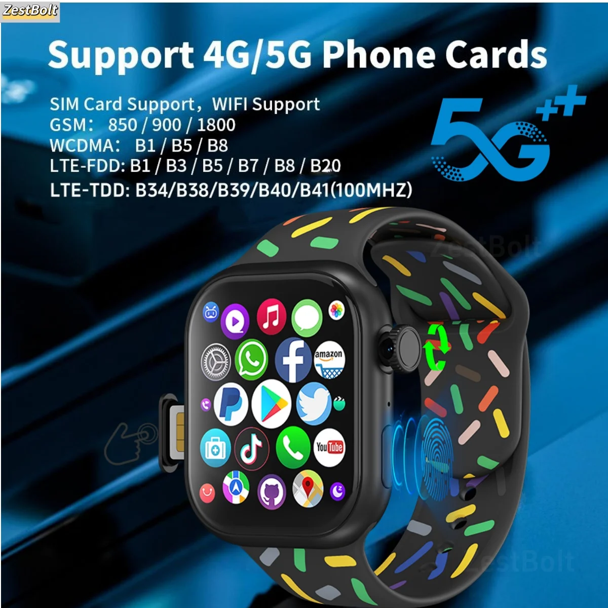 

New S11 Smartwatch 2.29inch Amoled 1:1 Smart Watch 12-Core CPU Android 10.0 Smart Watches With Rotary Camera APP Store Download