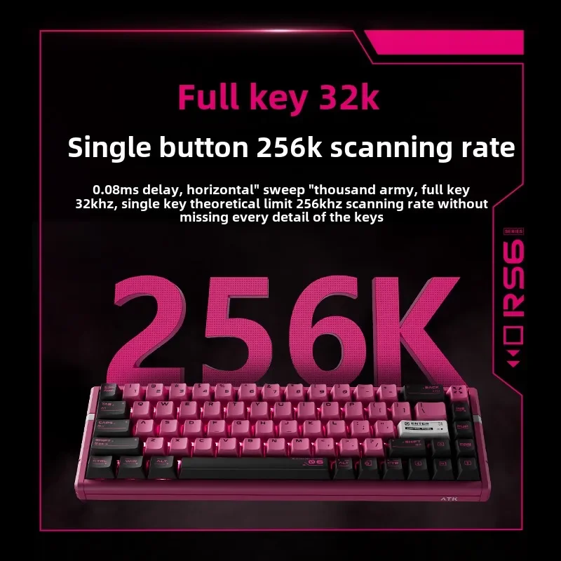 RS6Ultra Magnetic Axis Keyboard Game Esports Dedicated High-end Competitive Single Mode Aluminum Lump Lump Low Delay Fearless