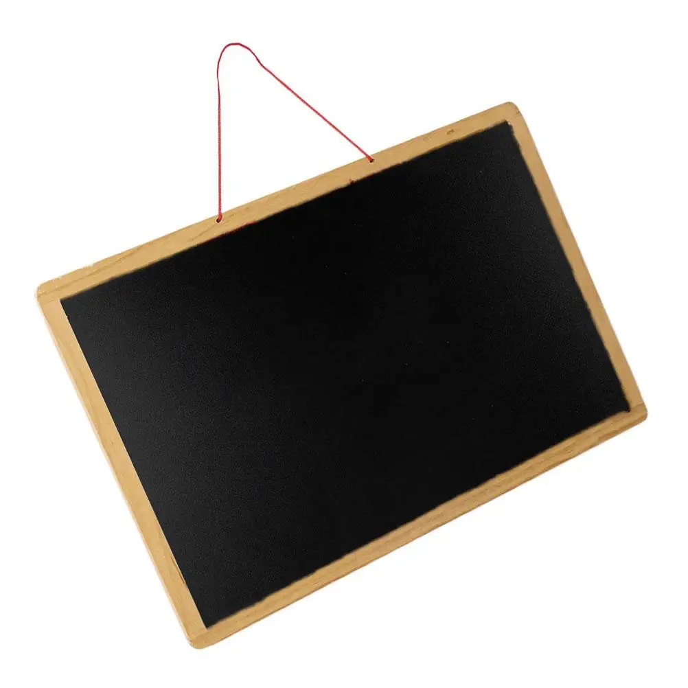 

Black White Magnetic Plate Wooden Chalkboard Small Whiteboards Double Sided Blackboards Hanging Message Board Gifts