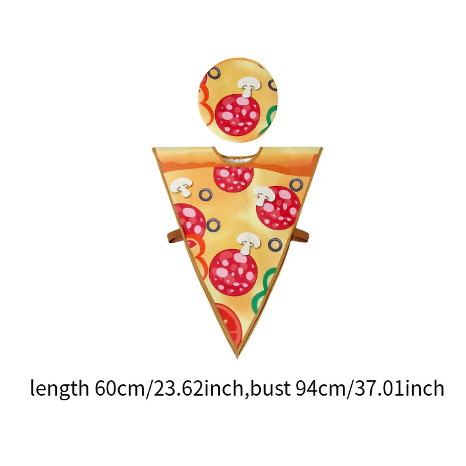 2x feestkostuum speelkleding zachte pizzajas voor Halloween jongens meisjes kinderen