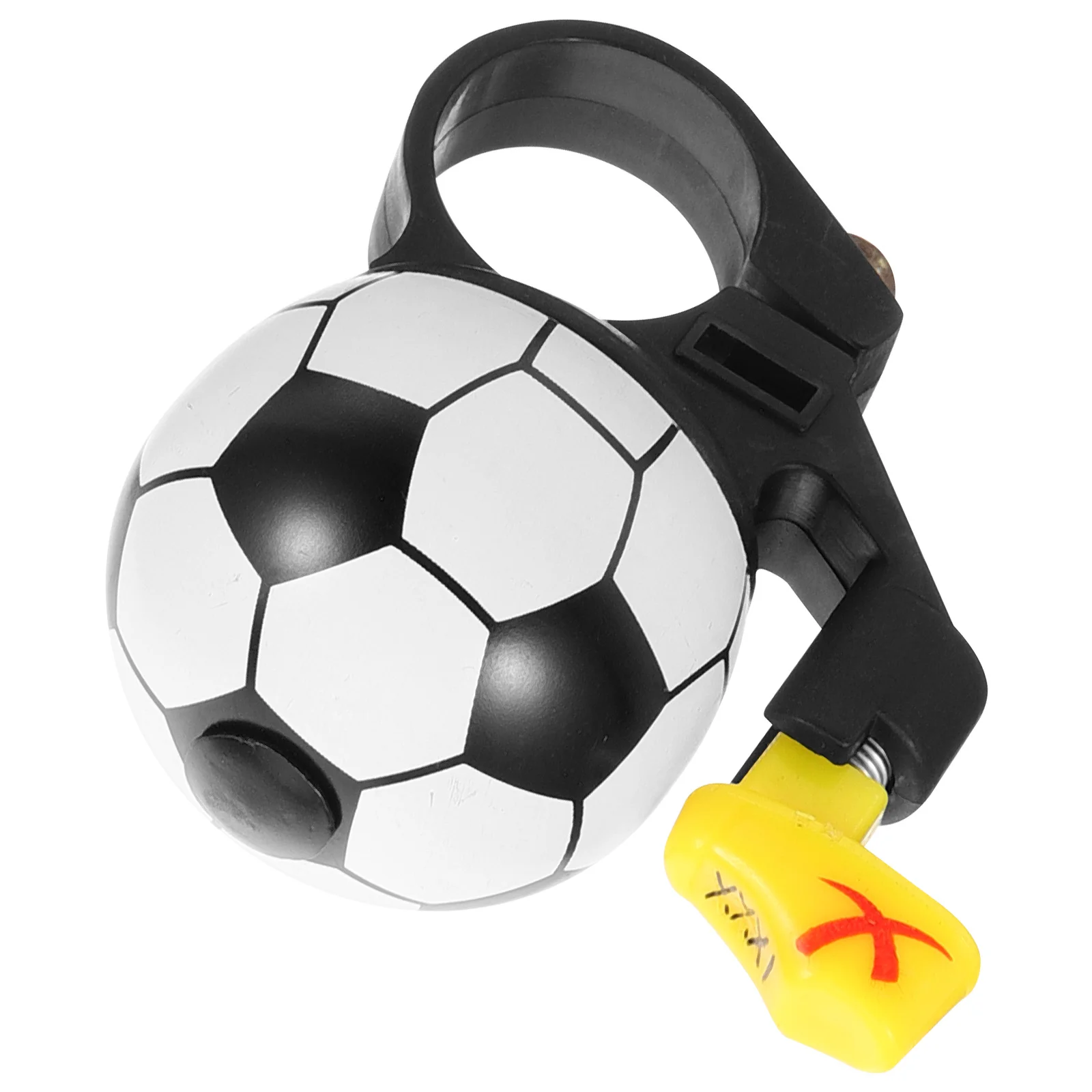 Soccer Ball Bike Bell Aluminum Alloy Loud Continuous Ringing Design Easy Install Multi-Function Bicycle Handlebar Bell