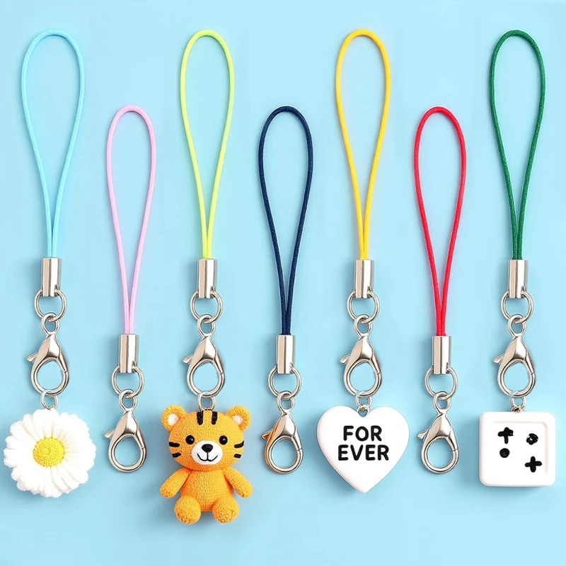 50-900Pcs Lanyard Lariat Strap Cords Lobster Clasp Rope Keychain Hooks Mobile Set Charms Keyring Pendant Key Ring Accessories