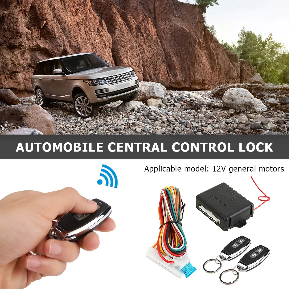 Car Remote Central Door Lock Kit with Remote Control Release Keyless Entry System 433.92MHz Door Lock Keyless Entry System