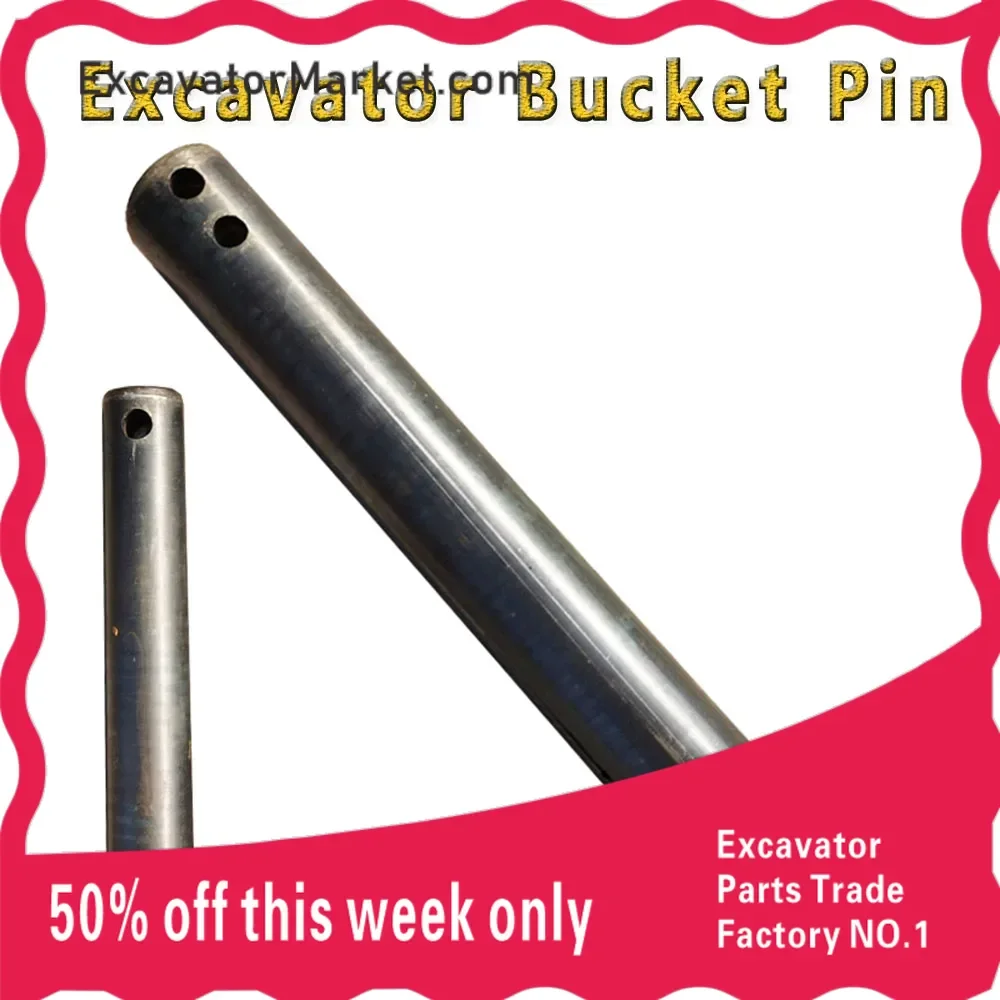 

Excavator I-frame Large Arm Horse Head Pin Wear-resistant Hook Machine Parts Bucket Shaft Bucket Pin Excavator Connecting Rod